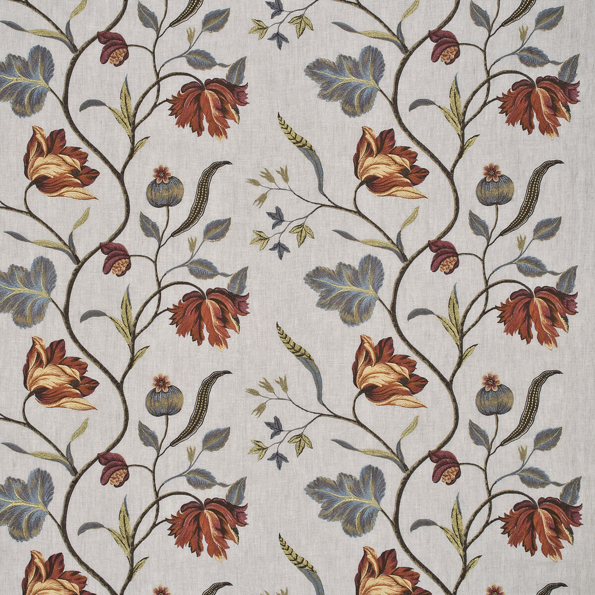 G P & J BAKER TULIP TREE LINEN PIMENTO