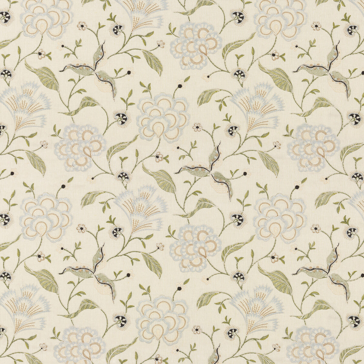 G P & J BAKER LAMORNA EMBROIDERY LINEN