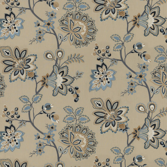 G P & J BAKER BURFORD EMBROIDERY BLUE