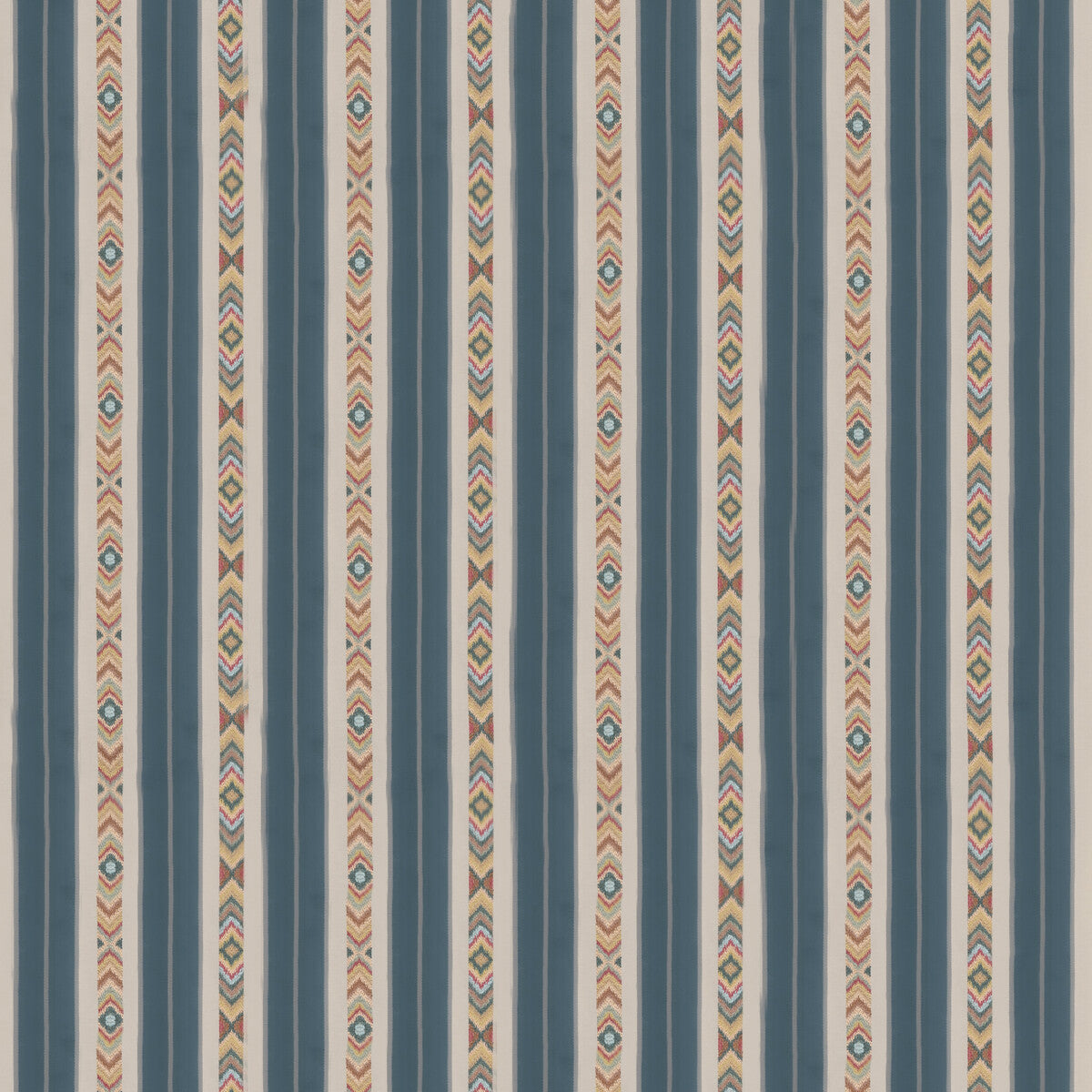 G P & J BAKER ASHLAR STRIPE BLUE