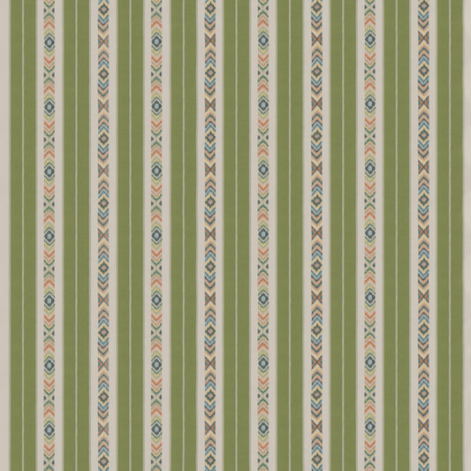 G P & J BAKER ASHLAR STRIPE EMERALD