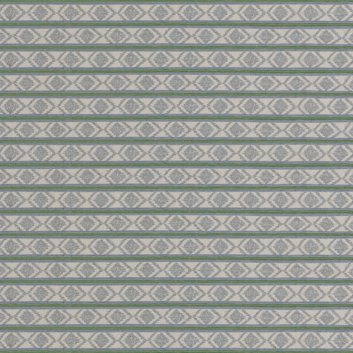 G P & J BAKER BURFORD STRIPE BLUE/GREEN