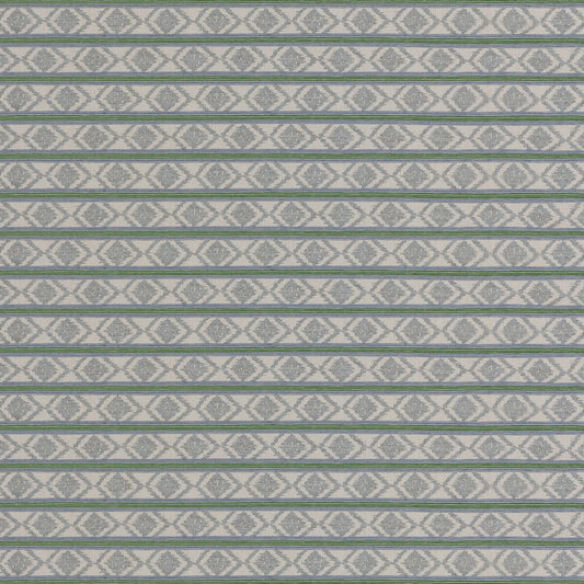 G P & J BAKER BURFORD STRIPE BLUE/GREEN
