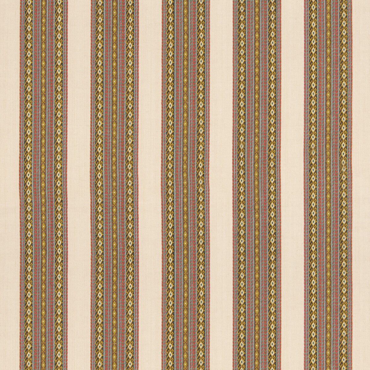 G P & J BAKER WORLDS APART AQUA/OCHRE
