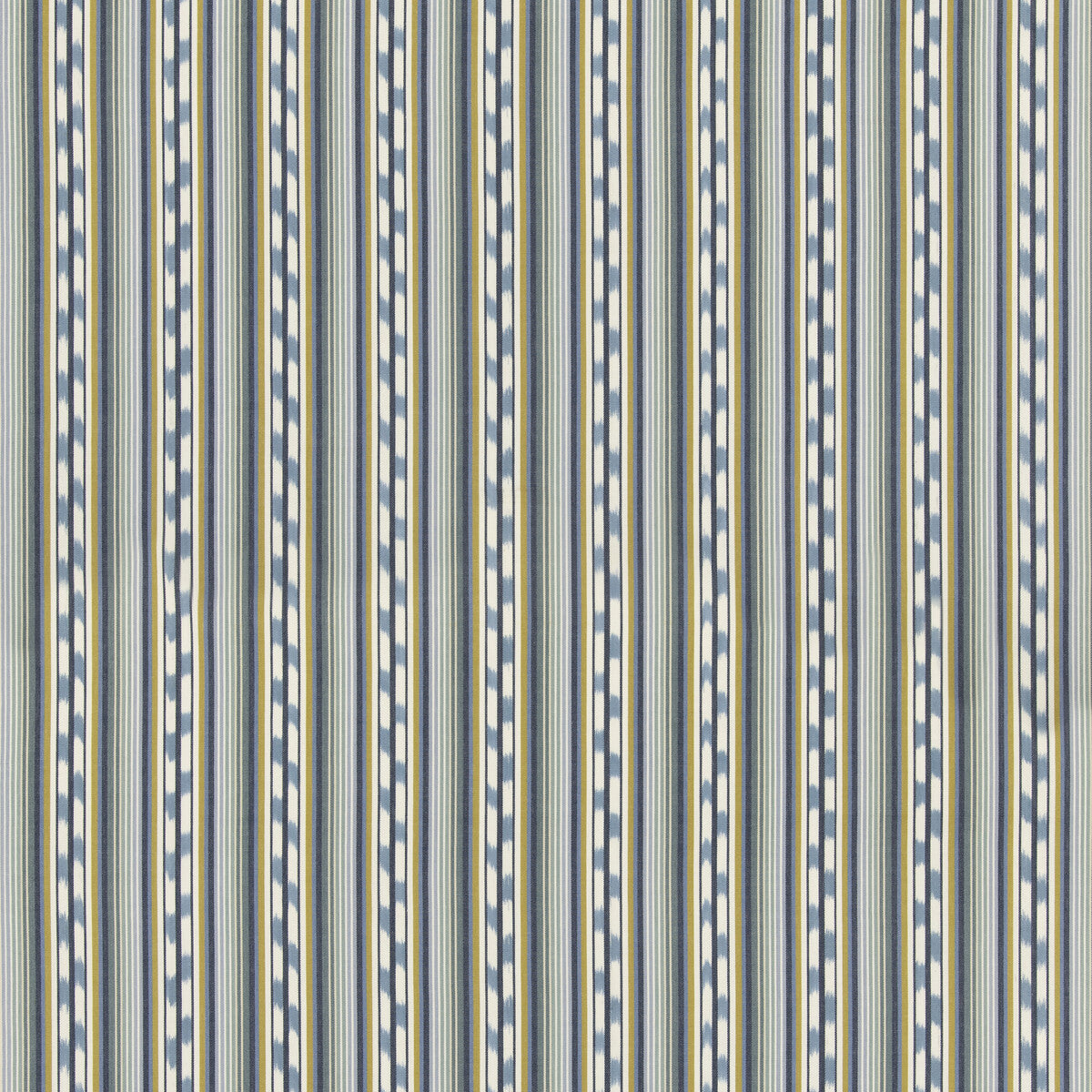 G P & J BAKER HALKI STRIPE TEAL/OCHRE