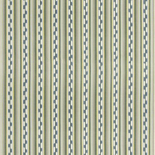G P & J BAKER HALKI STRIPE EMERALD/BLUE