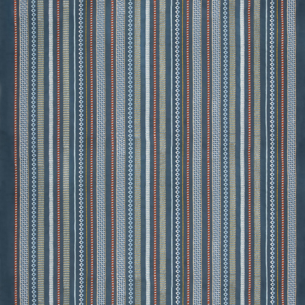 G P & J BAKER TUDOR STRIPE INDIGO