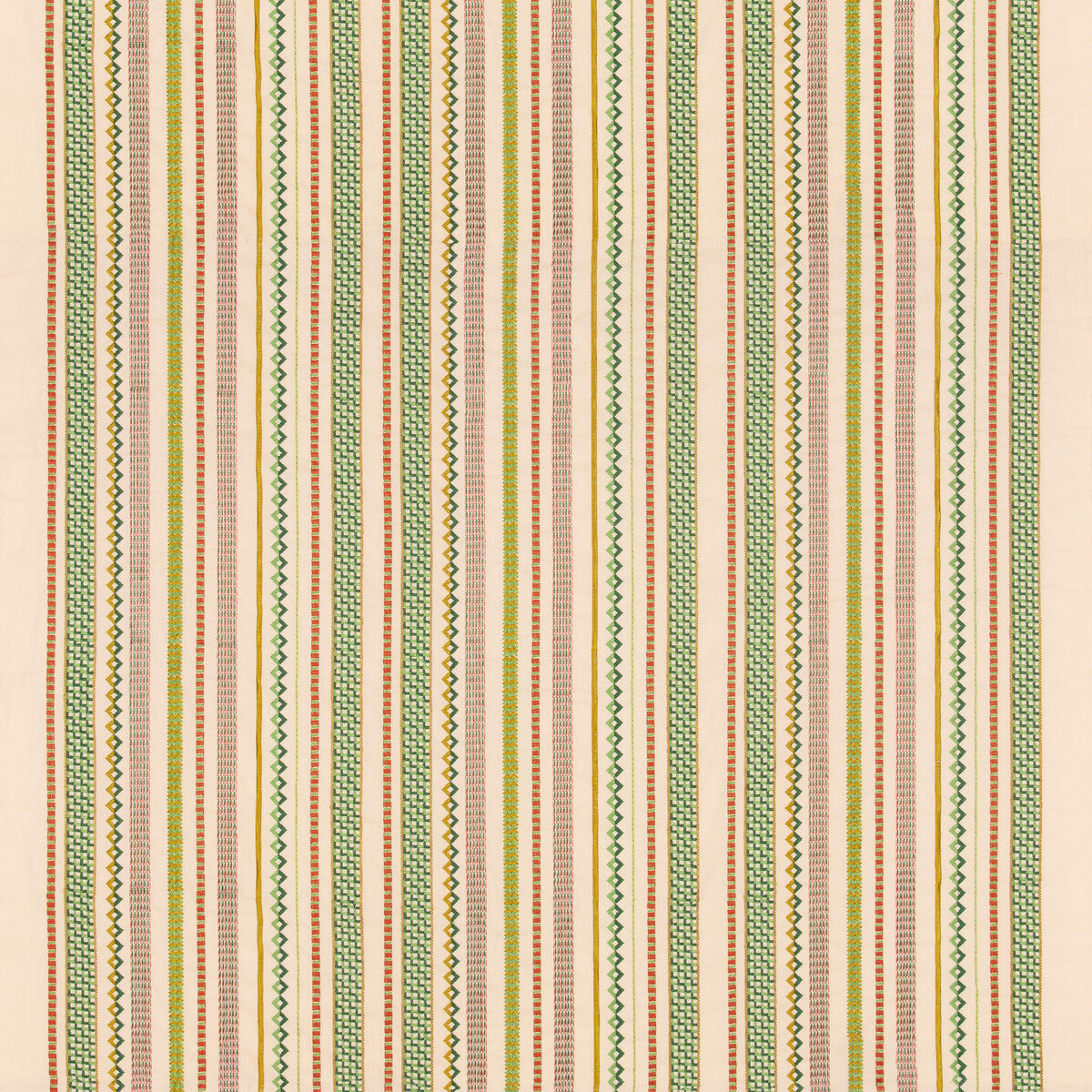 G P & J BAKER TUDOR STRIPE RED/GREEN