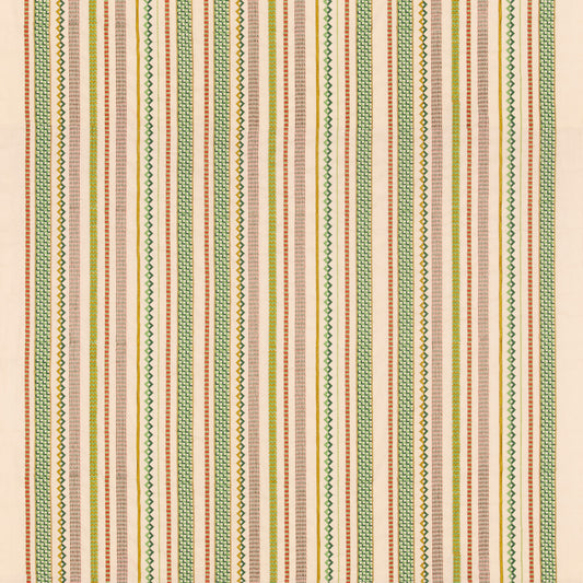 G P & J BAKER TUDOR STRIPE RED/GREEN