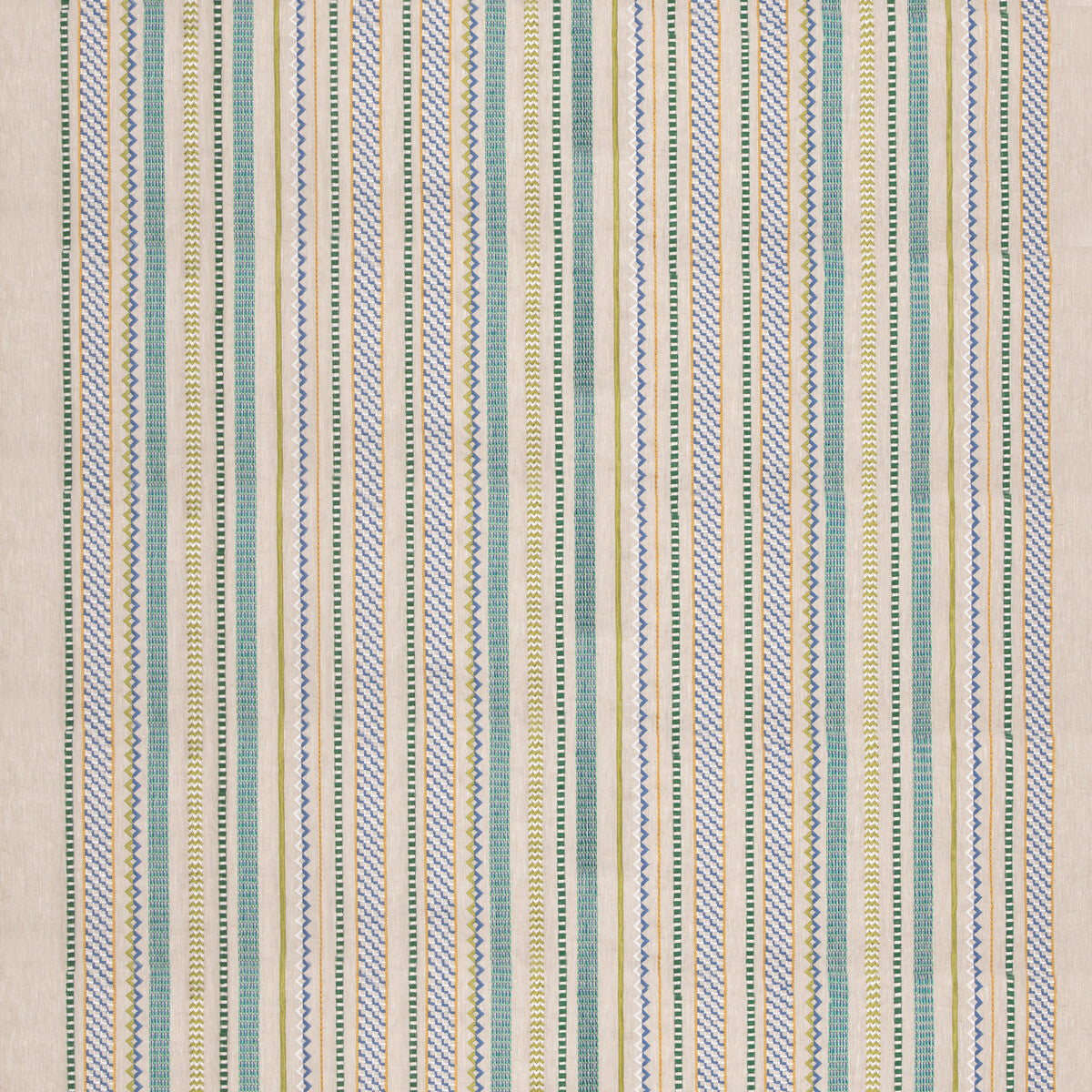 G P & J BAKER TUDOR STRIPE GREEN/BLUE