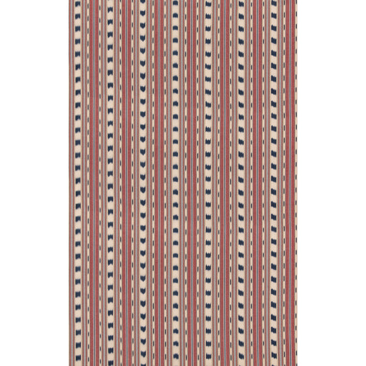 G P & J BAKER BASIL STRIPE RED/INDIGO