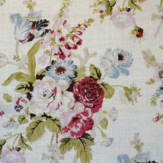LEE JOFA GRENVILLE LINEN PINK/GREEN
