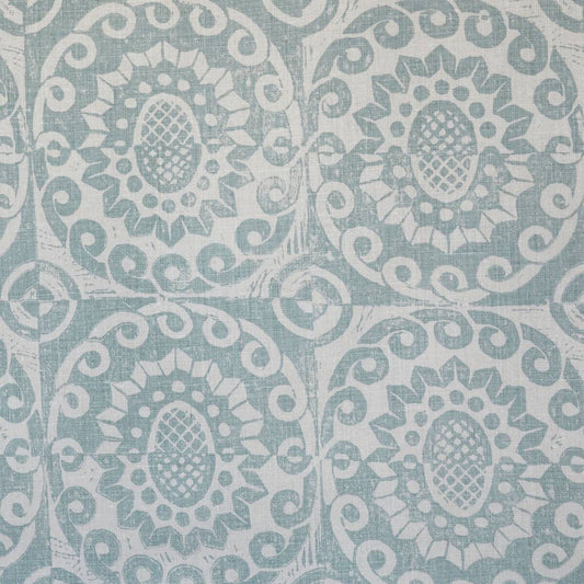 LEE JOFA PINEAPPLE ON OATMEAL AQUA