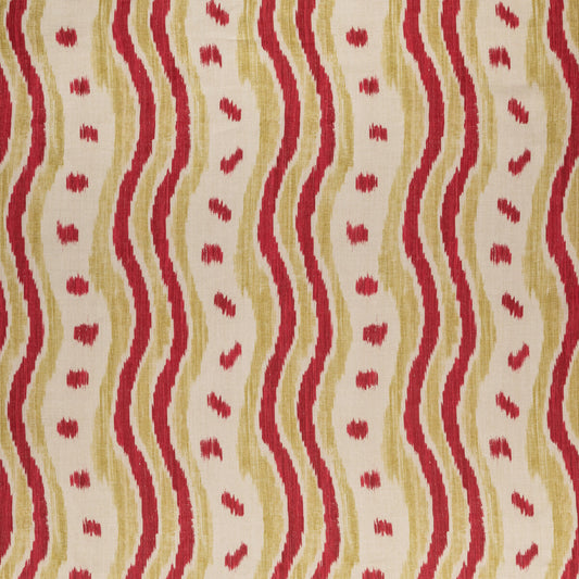 LEE JOFA IKAT STRIPE RED/GREEN