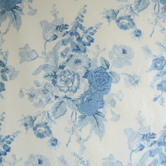 LEE JOFA GRENVILLE GLAZED CHINTZ BLUE