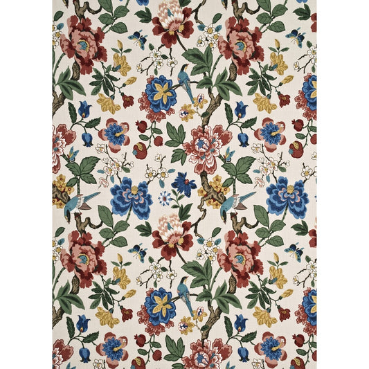 G P & J BAKER PERSIAN POMEGRANATE RED/GREEN/AQUA