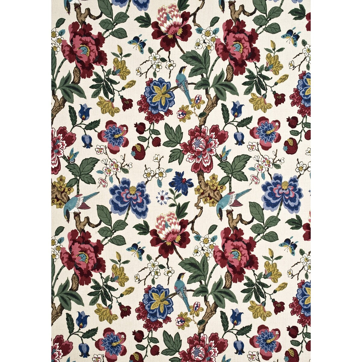 G P & J BAKER PERSIAN POMEGRANATE RED/INDIGO/STONE