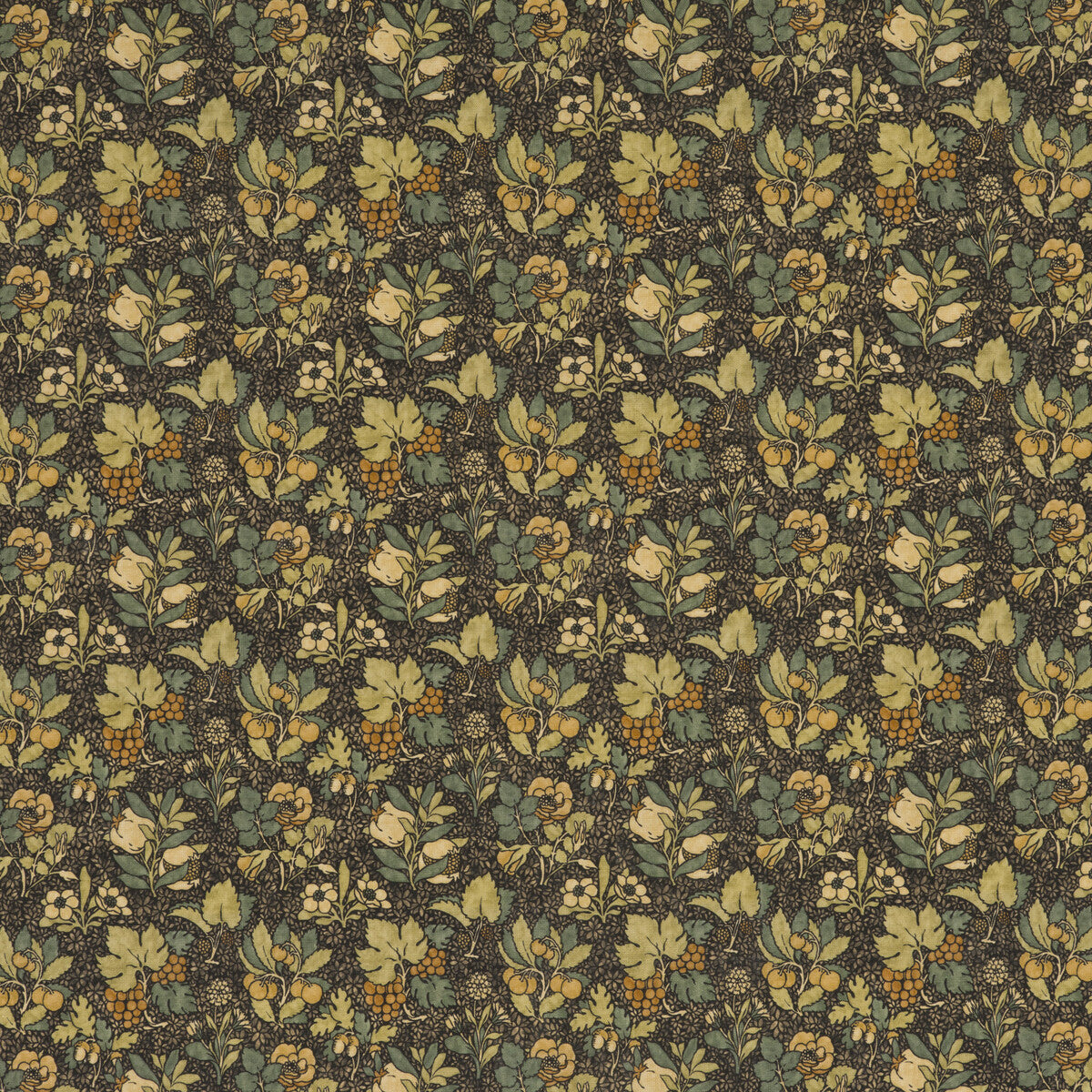 G P & J BAKER MEADOW FRUIT CHARCOAL/GREEN