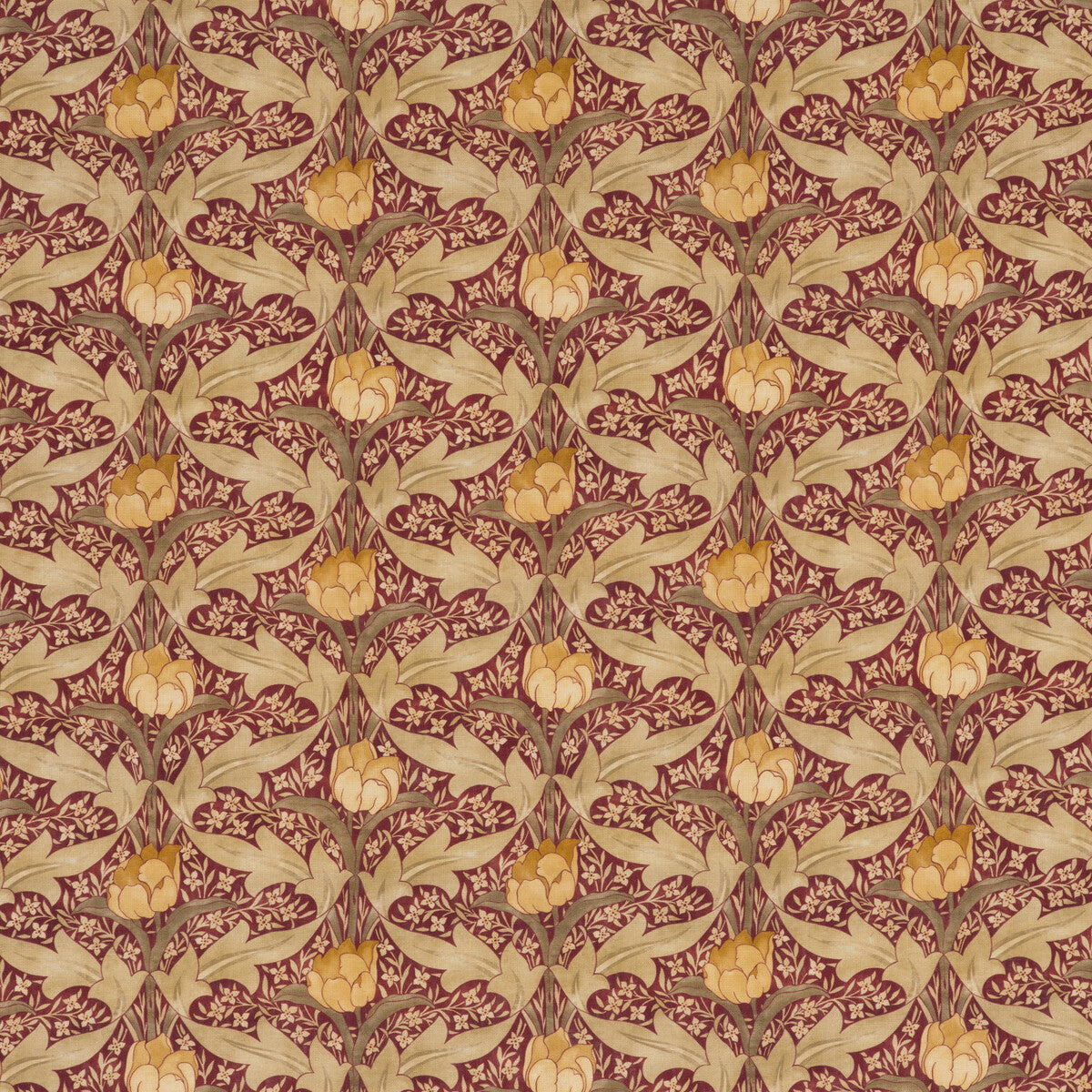 G P & J BAKER TULIP & JASMINE RED/OCHRE