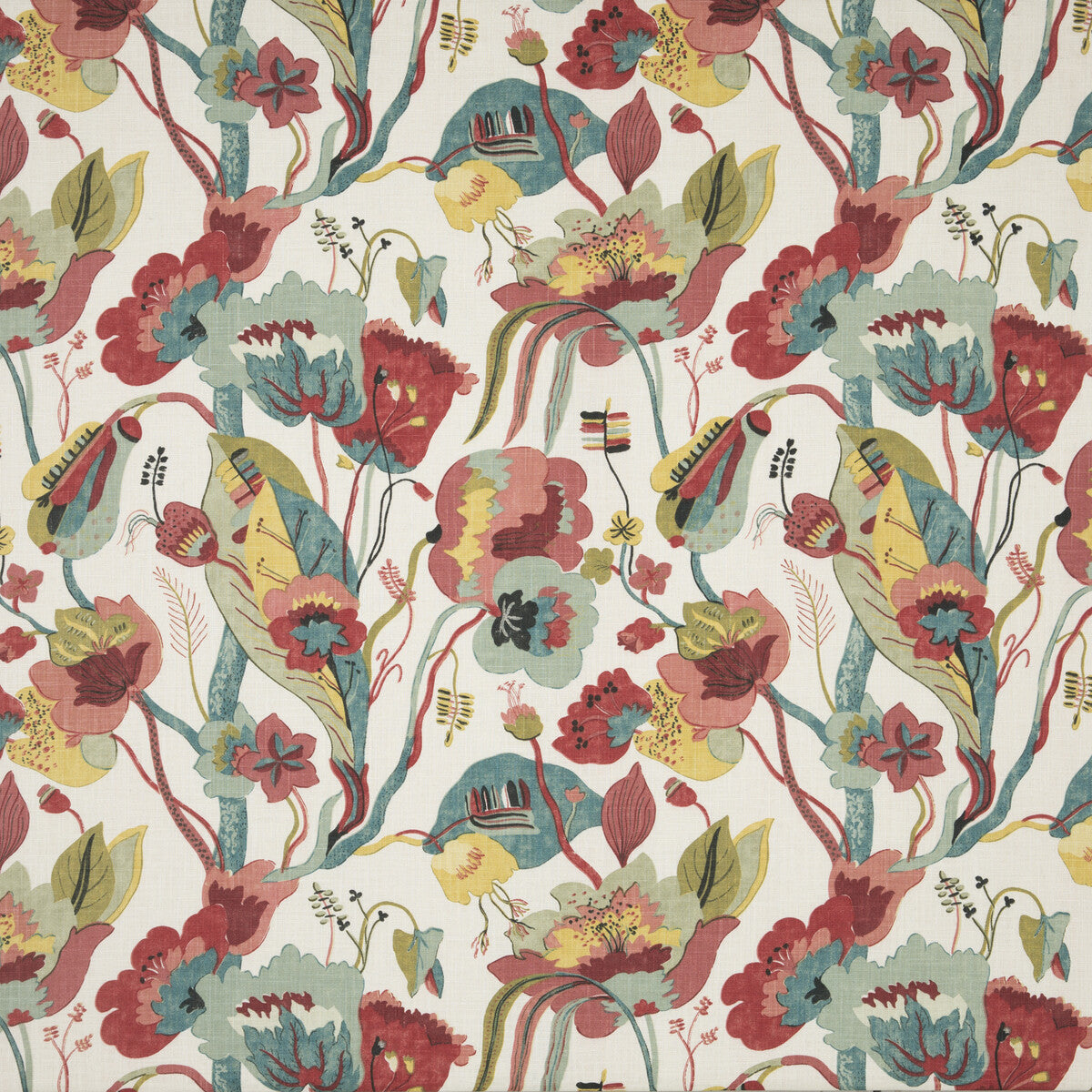 G P & J BAKER CALIFORNIA LINEN/TEAL/PIMENTO