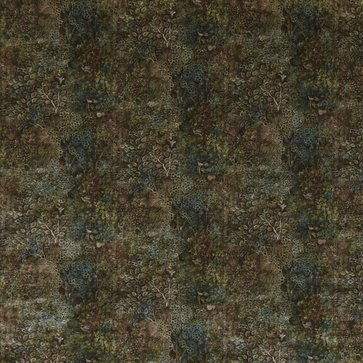 G P & J BAKER PERSIAN GARDEN VELVET TEAL/SPICE