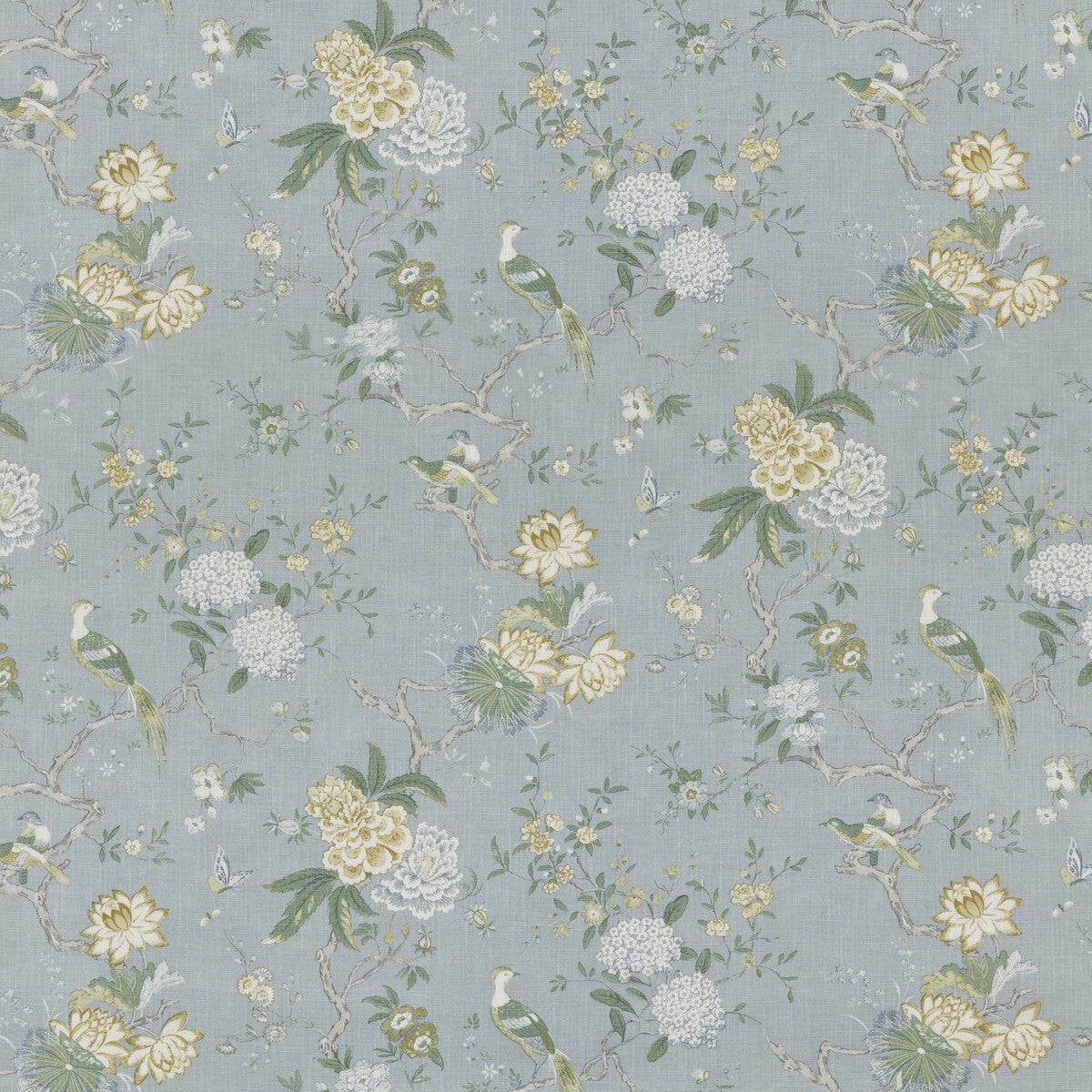 G P & J BAKER ORIENTAL BIRD SIGNATURE SOFT BLUE