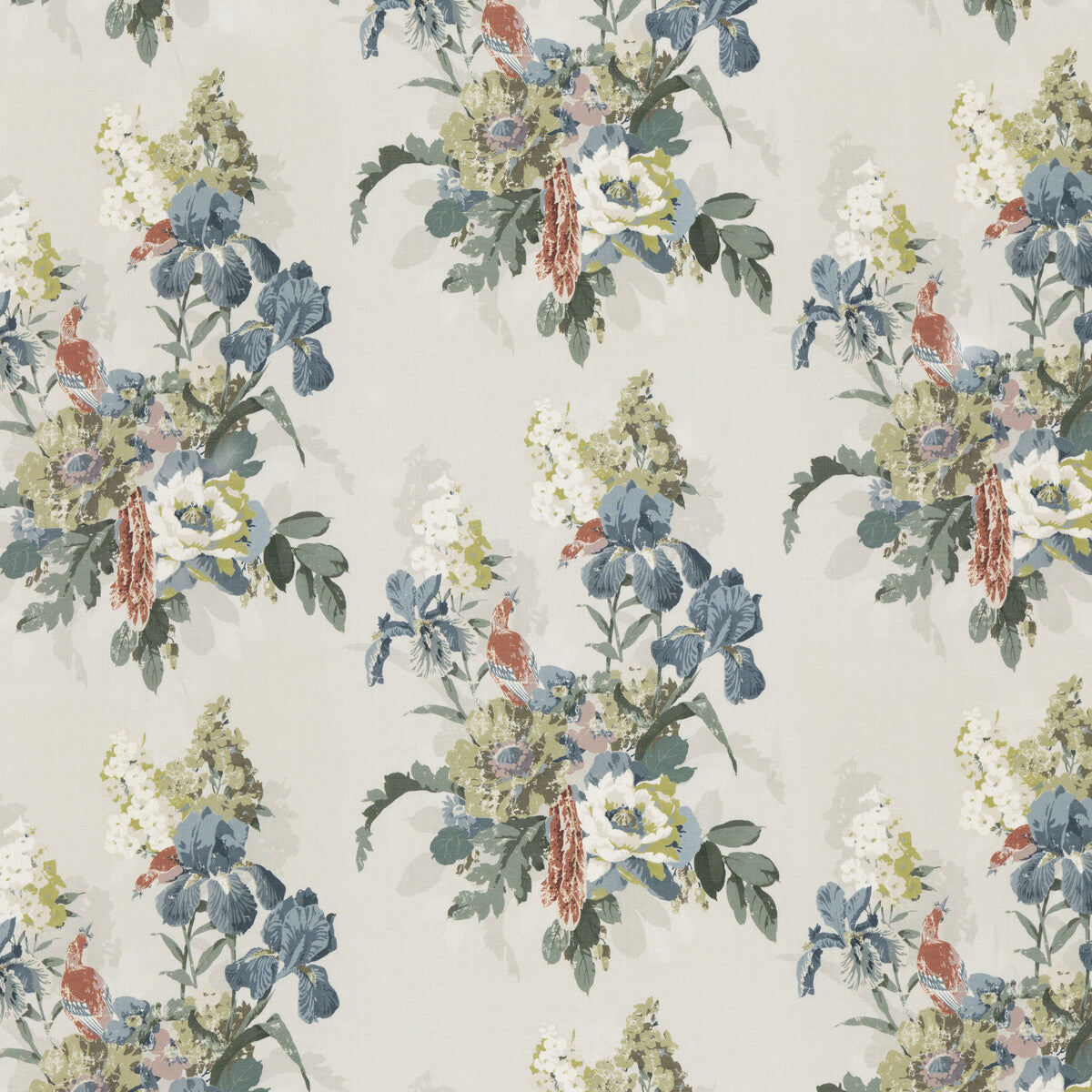 G P & J BAKER BIRD & IRIS INDIGO