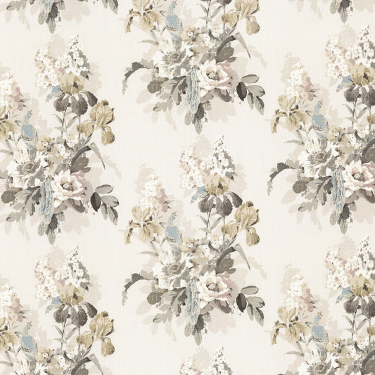 G P & J BAKER BIRD & IRIS IVORY/MOLE