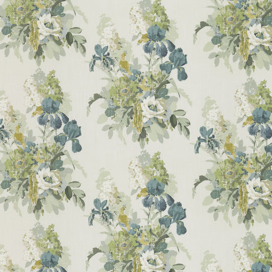 G P & J BAKER BIRD & IRIS SOFT TEAL