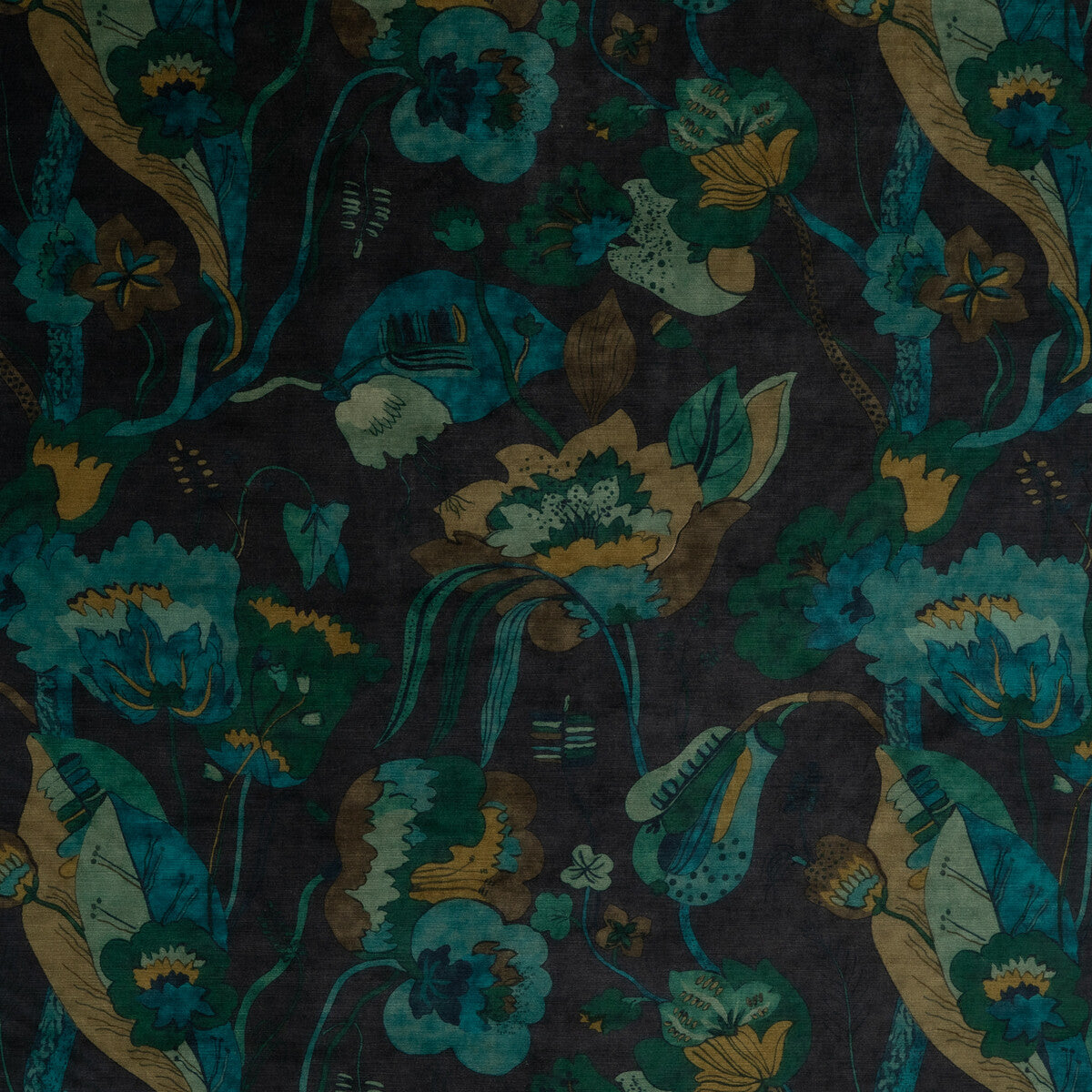 G P & J BAKER CALIFORNIA VELVET INDIGO/TEAL