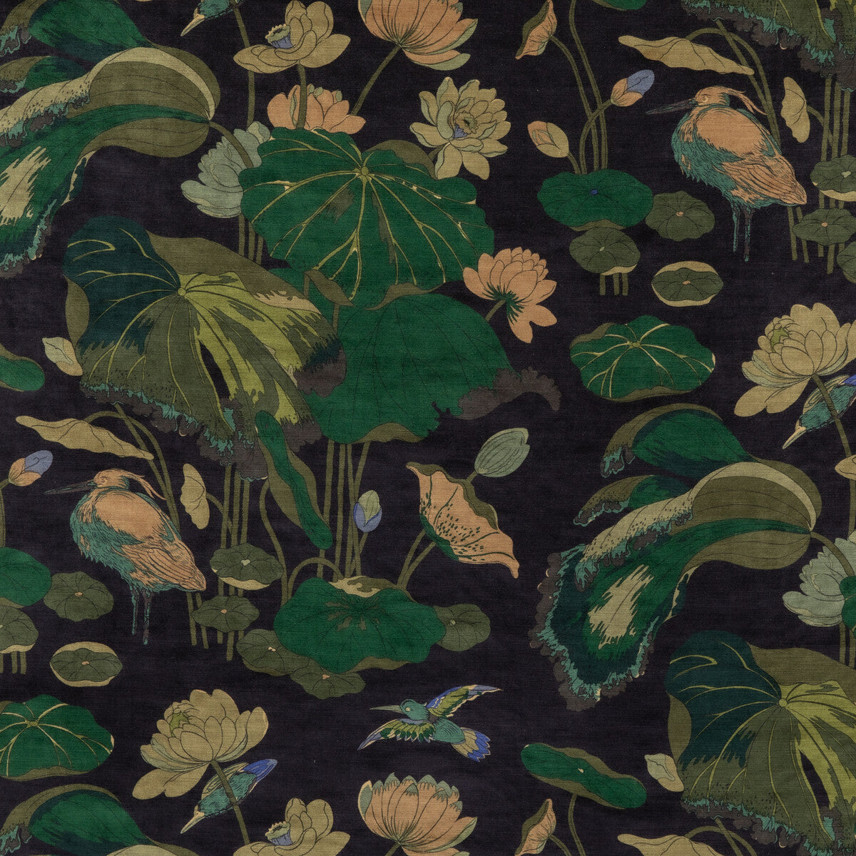 G P & J BAKER NYMPHEUS VELVET INDIGO