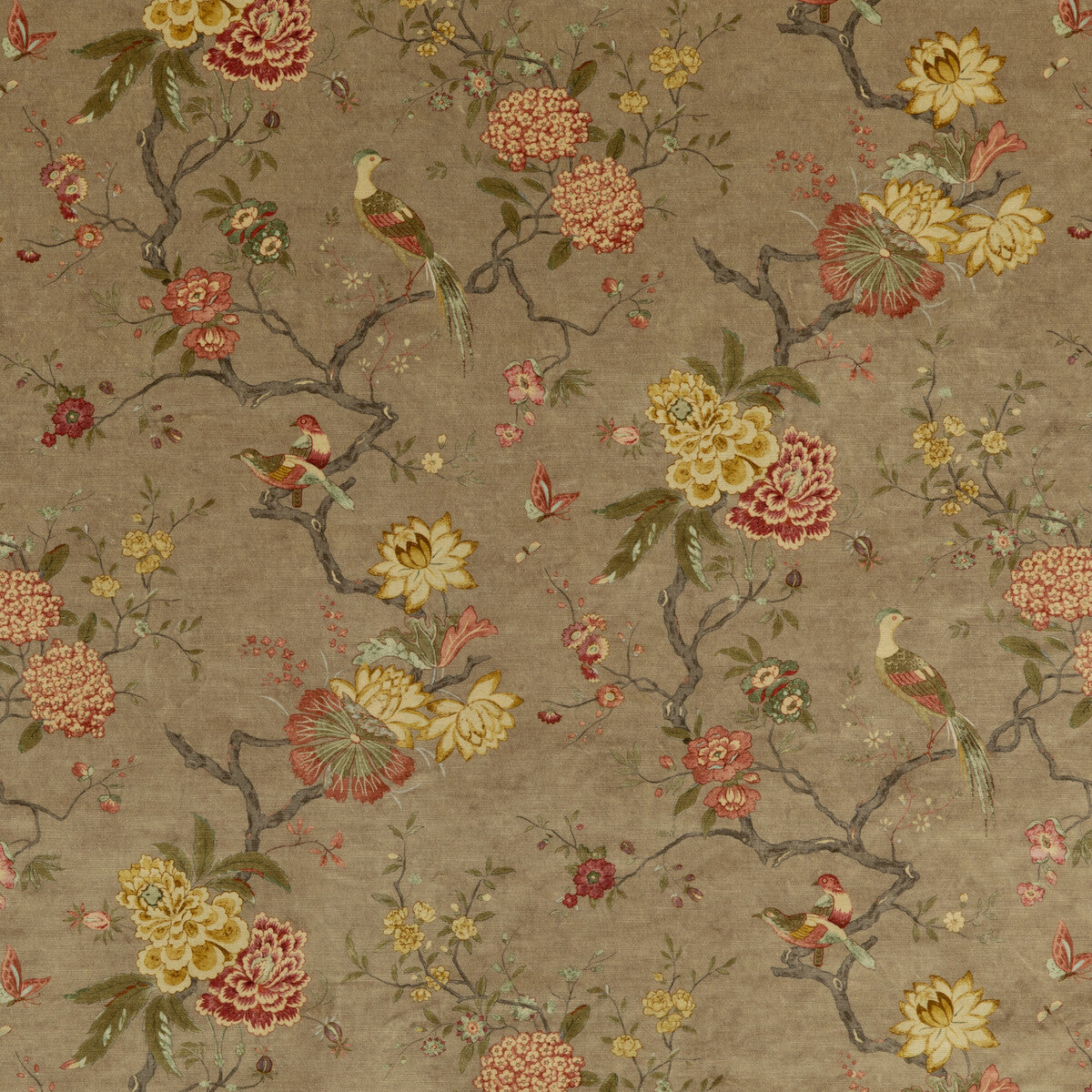 G P & J BAKER ORIENTAL BIRD VELVET MOLE