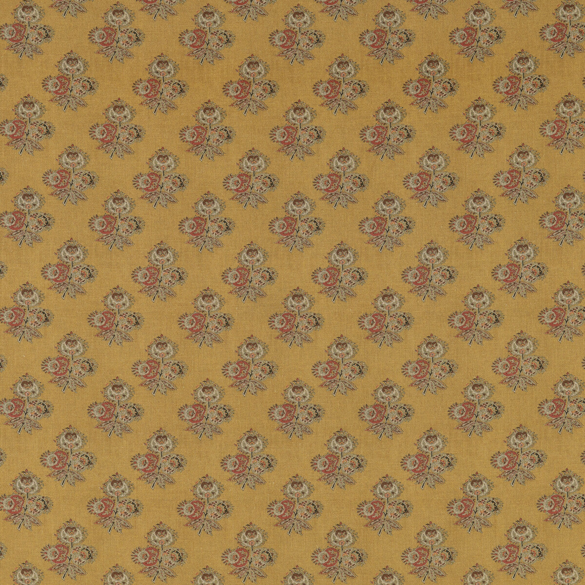 G P & J BAKER POPPY PAISLEY OCHRE