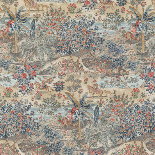 G P & J BAKER RAMAYANA RED/BLUE