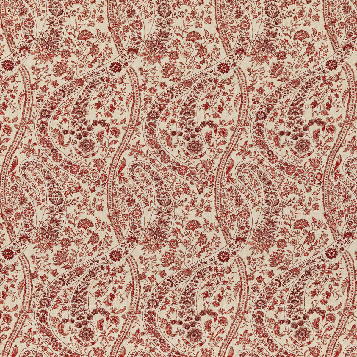 G P & J BAKER BUKHARA PAISLEY RED