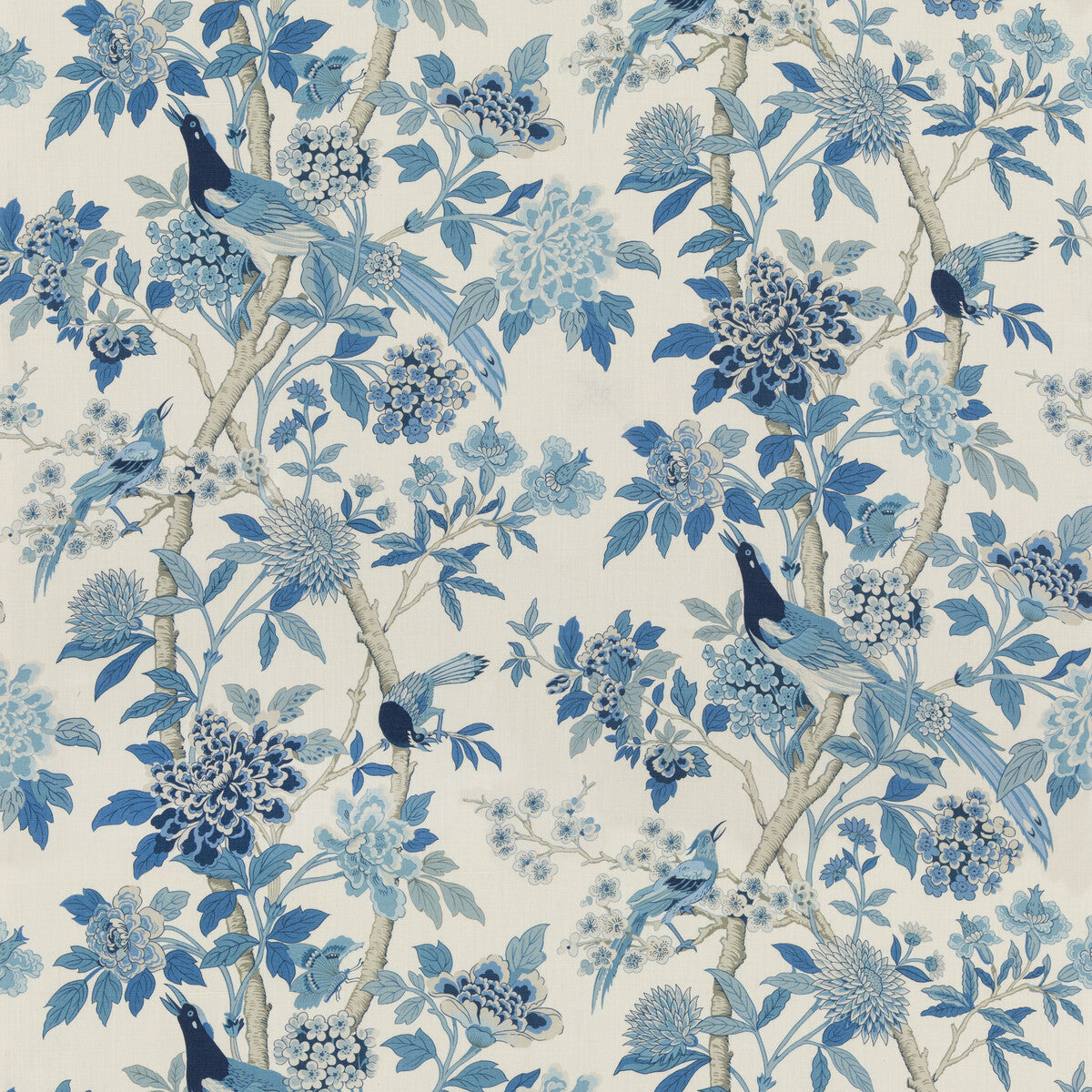 G P & J BAKER HYDRANGEA BIRD (ARCHIVE) BLUE