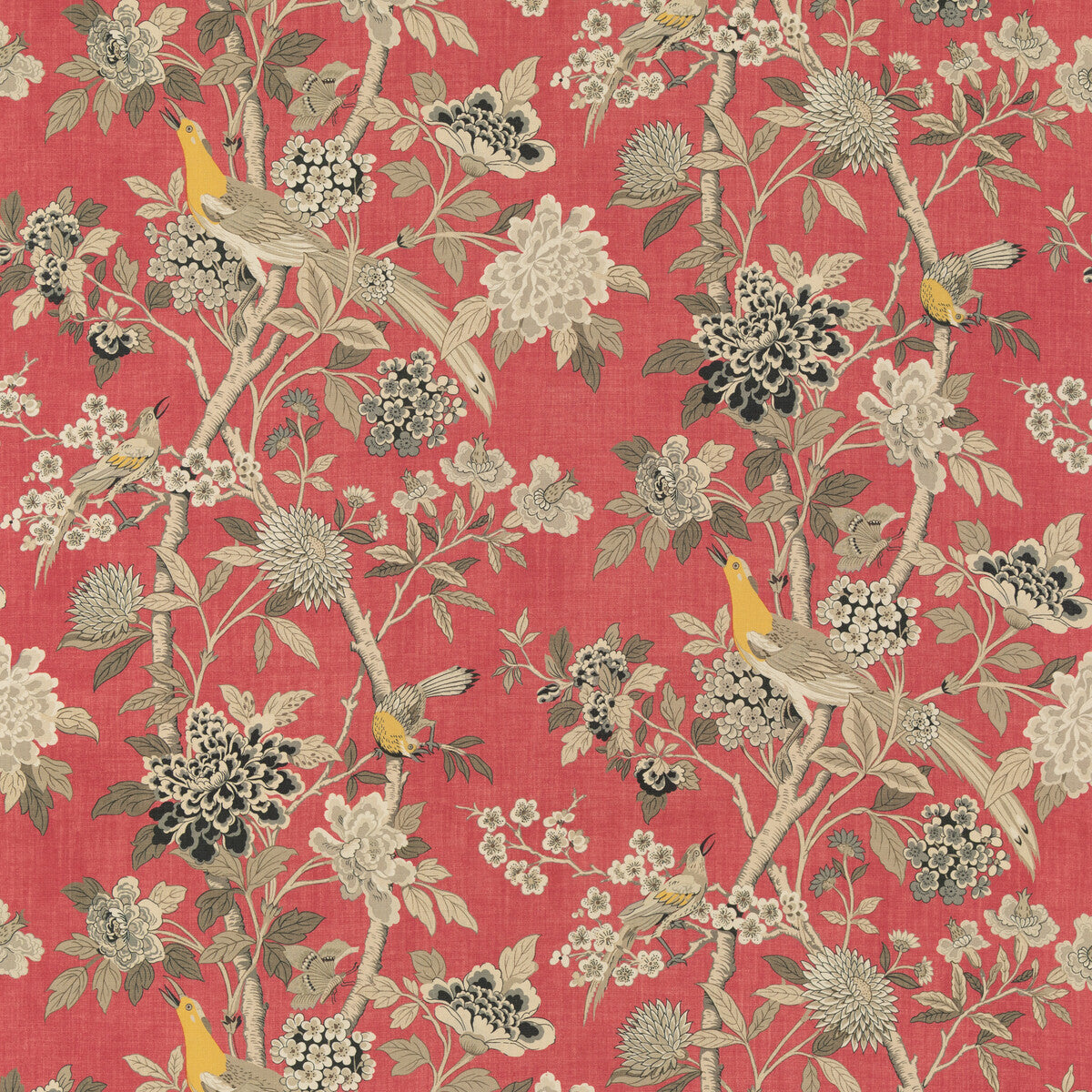 G P & J BAKER HYDRANGEA BIRD (ARCHIVE) OLD ROSE
