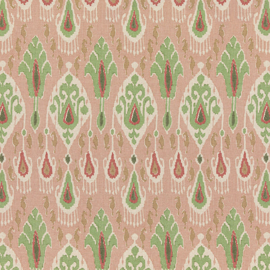 G P & J BAKER IKAT BOKHARA ROSE/GREEN