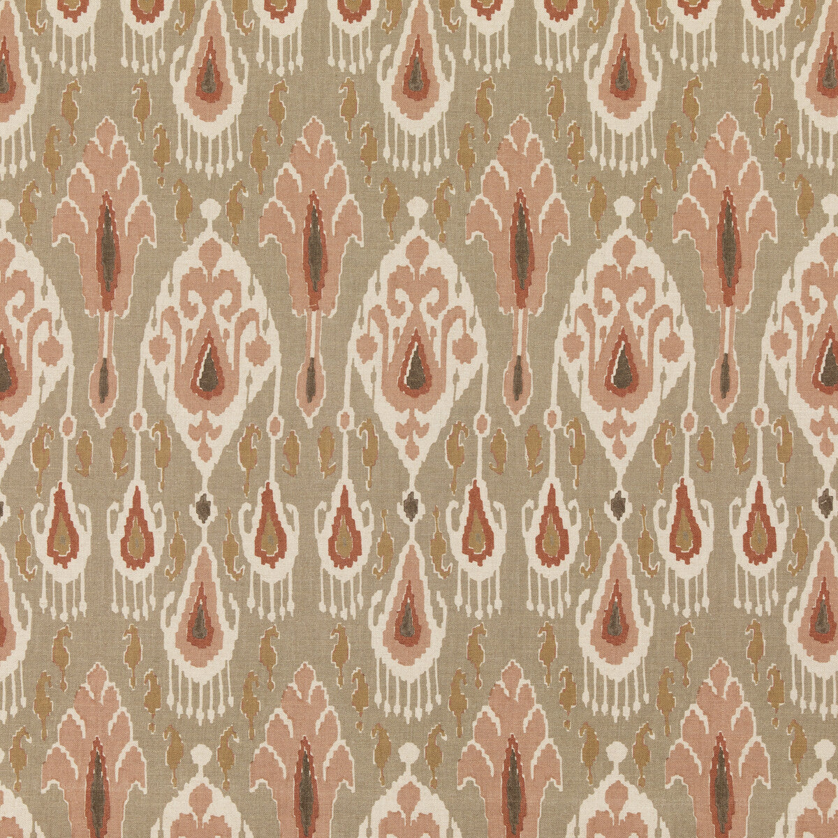 G P & J BAKER IKAT BOKHARA NEUTRAL