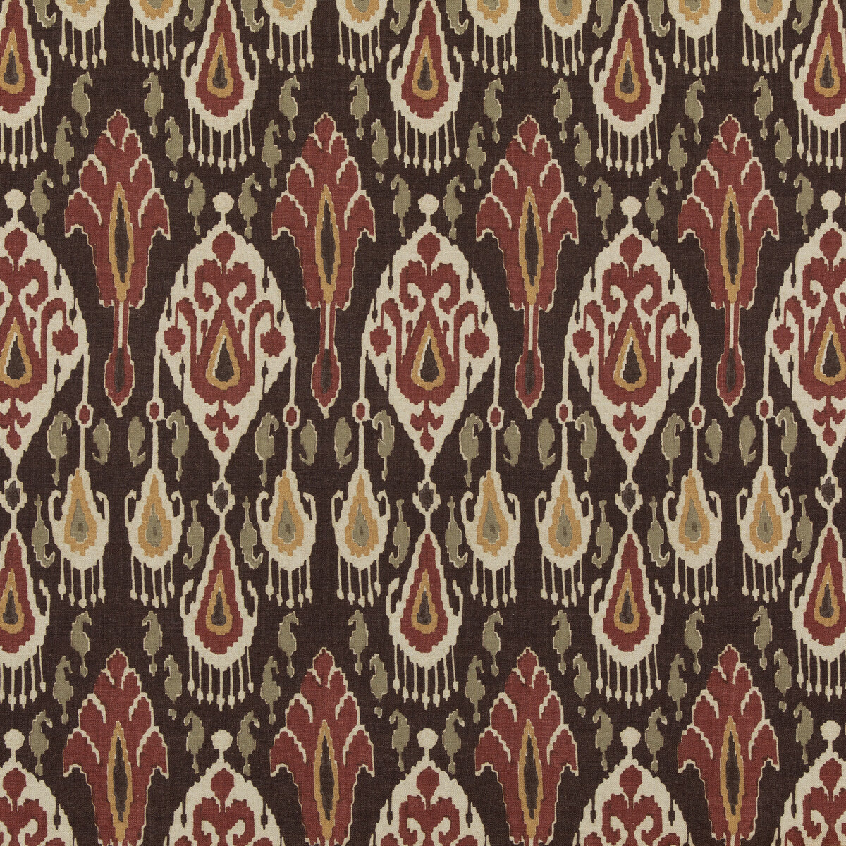 G P & J BAKER IKAT BOKHARA ESPRESSO