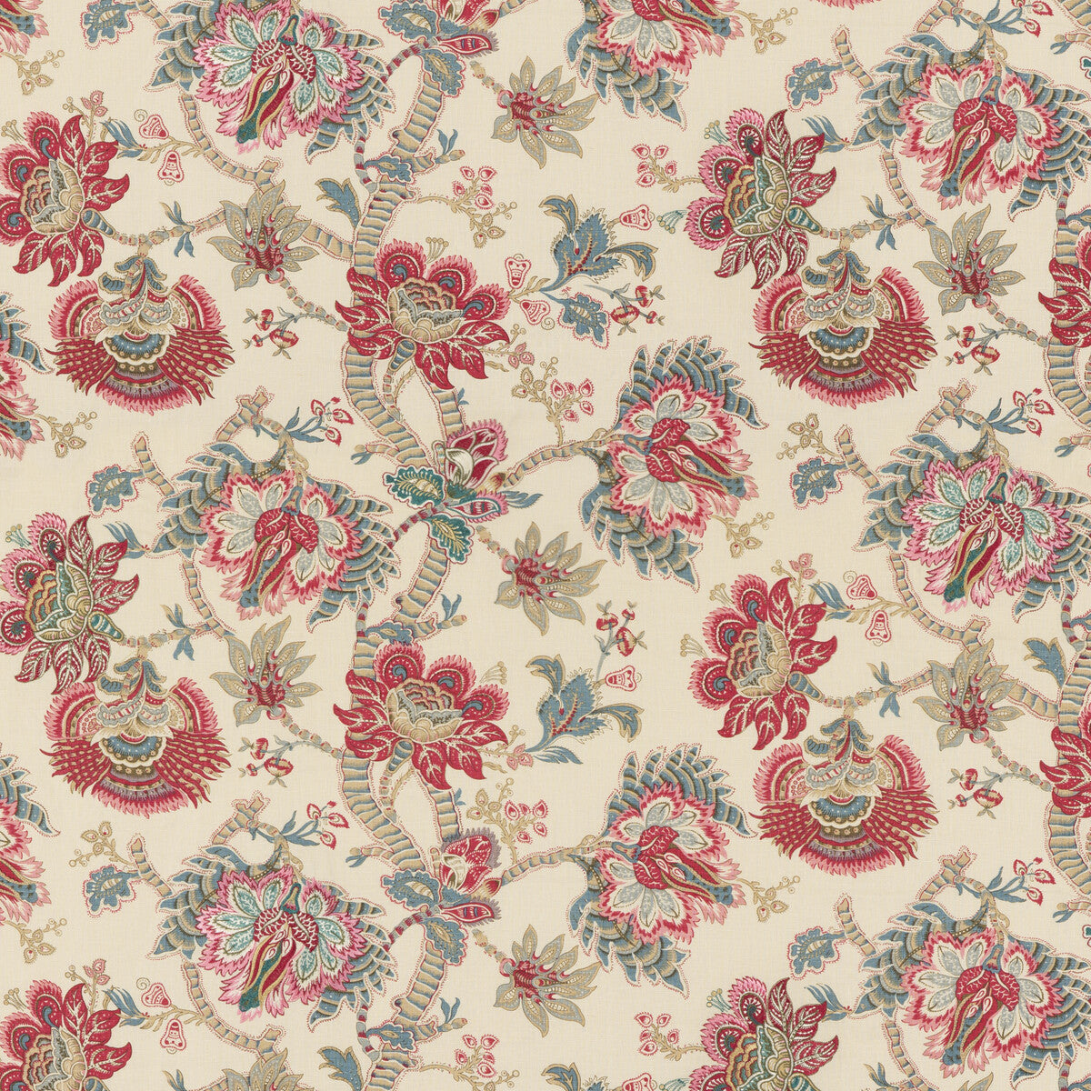 G P & J BAKER KINGHAM RED/ BLUE