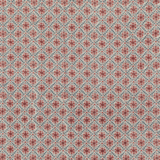 G P & J BAKER CAMDEN TRELLIS RED/ BLUE