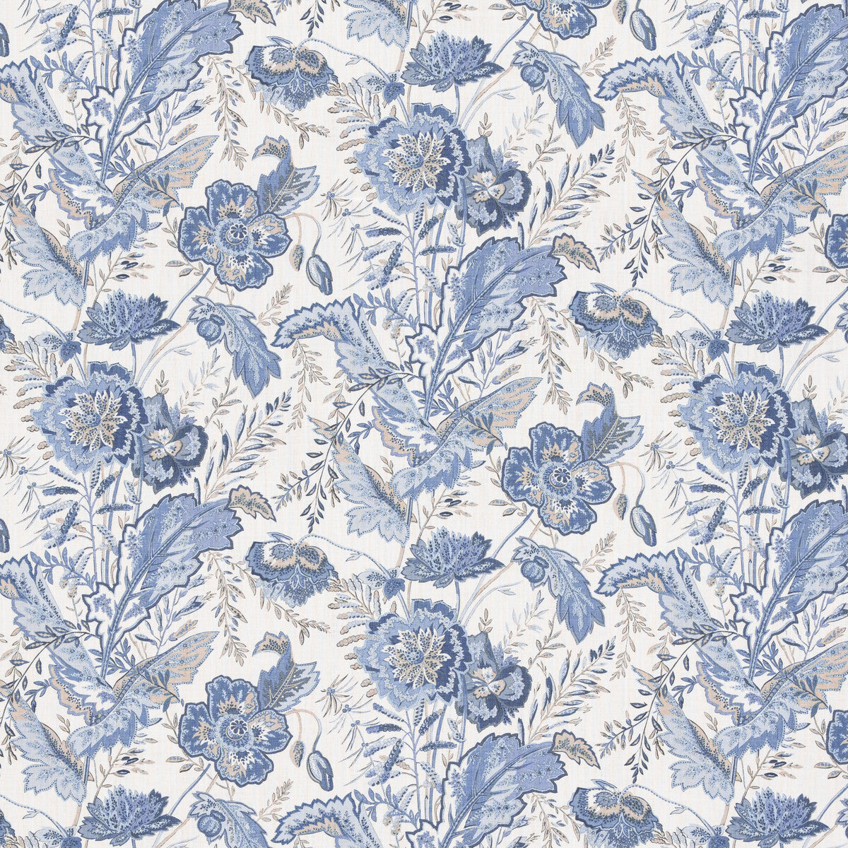 G P & J BAKER INDIENNE FLOWER BLUE