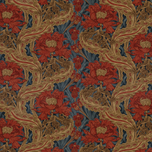 G P & J BAKER BRANTWOOD VELVET RED/BLUE