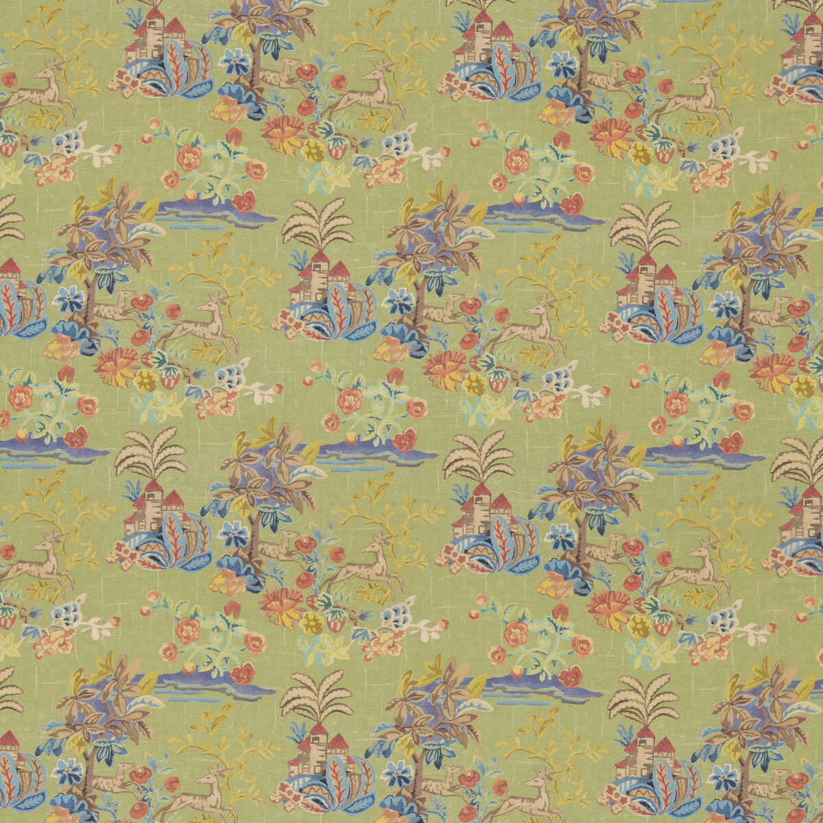 G P & J BAKER KNIGHT'S TALE TEXTURE SPRING GREEN