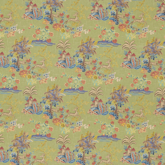 G P & J BAKER KNIGHT'S TALE TEXTURE SPRING GREEN