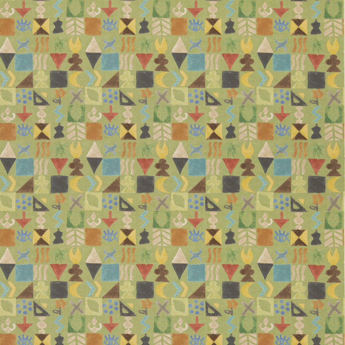 G P & J BAKER POTATO PRINT GREEN