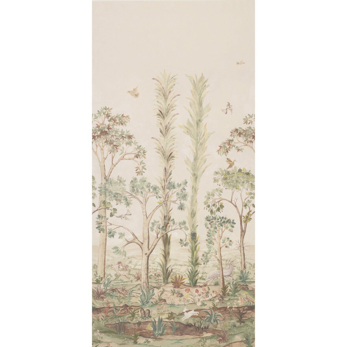 G P & J BAKER TALL TREES PRINTED PANEL SUNSET