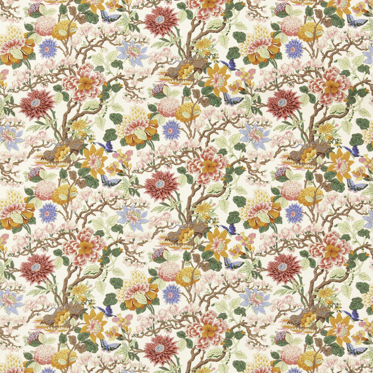 G P & J BAKER LITTLE MAGNOLIA PINK/ORANGE