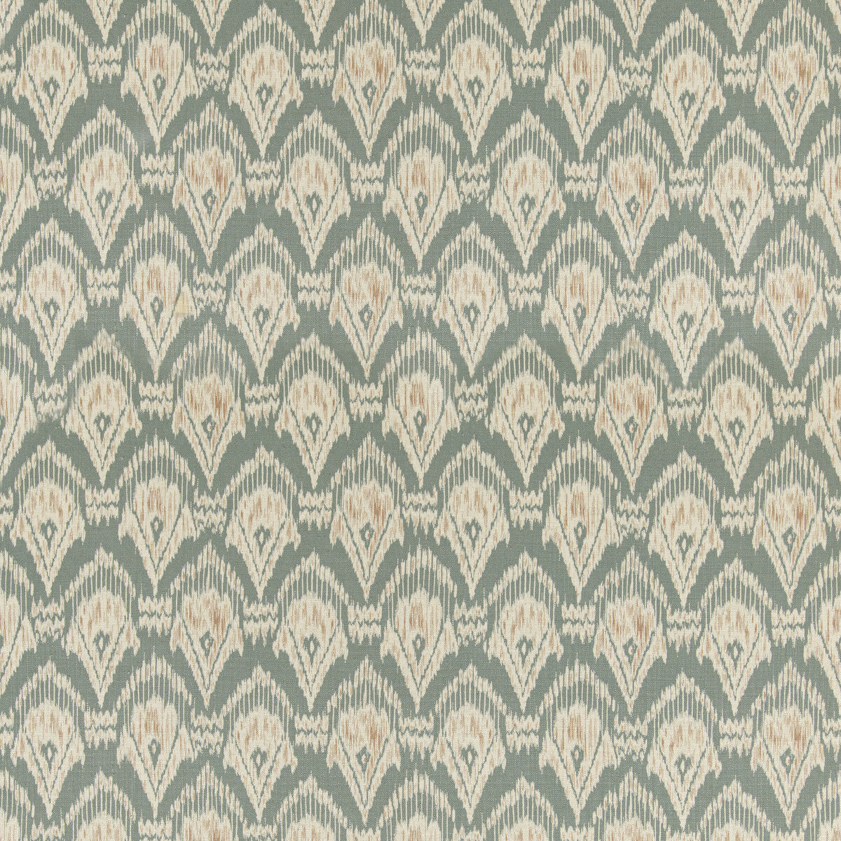 G P & J BAKER ZARABAND TEXTURE TEAL/SPICE